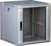 Alfaco 19-6606W, 6U, 19" Serverkast met glazen voordeur, (BxDxH) 600x600x368mm