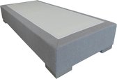 Slaaploods.nl Deluxe - Boxspring exclusief matras - 90x190 cm - Grijs