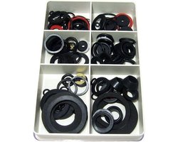 Dichtingsringen Sanitair Dichtings Ringen set - Assortiment O Ringen Kraanrubbertjes Fiberringen - 125 delig