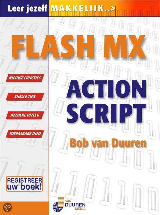 Cover van het boek 'Leer jezelf makkelijk Flash MX actionscripts'