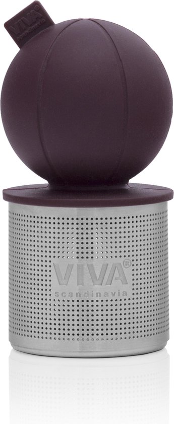 Viva Scandinavia Infusion Drijvend Thee-ei - 3.8x8 cm - Bordeaux