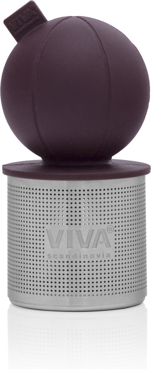 Viva Scandinavia Infusion Drijvend Thee-ei - 3.8x8 cm - Bordeaux