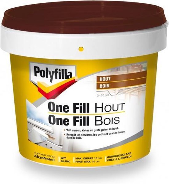 Polyfilla One Fill Hout 500 Ml