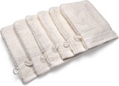 Casilin Royal Touch - Washandje - Ivoor - 16 x 22 cm - Set van 6