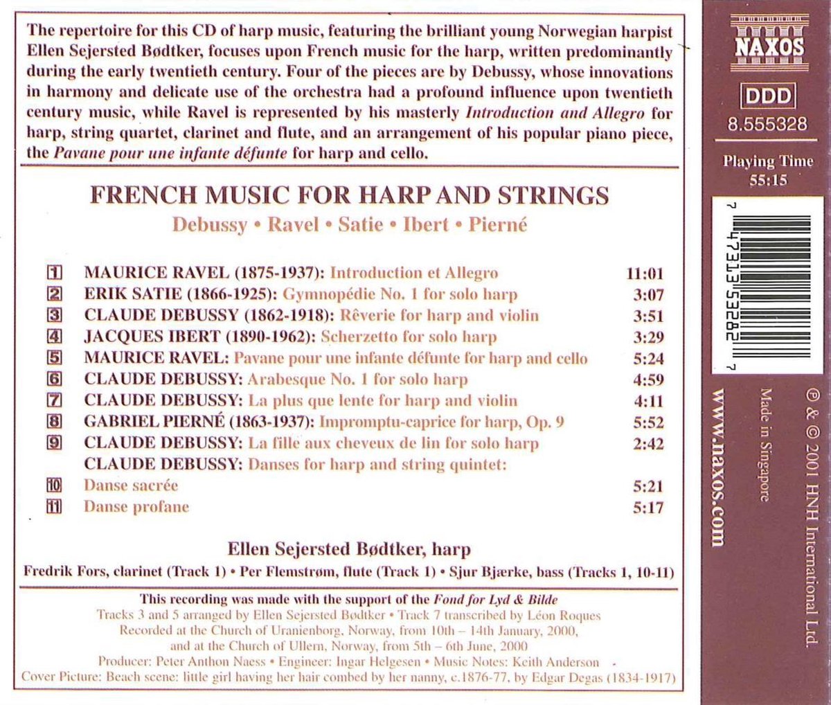French Music for Harp and Strings Debussy, Ravel, Satie, Ibert