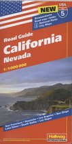Hallwag USA California Nevada Road Map