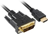 HDMI naar DVI-D (18+1) kabel 1 m