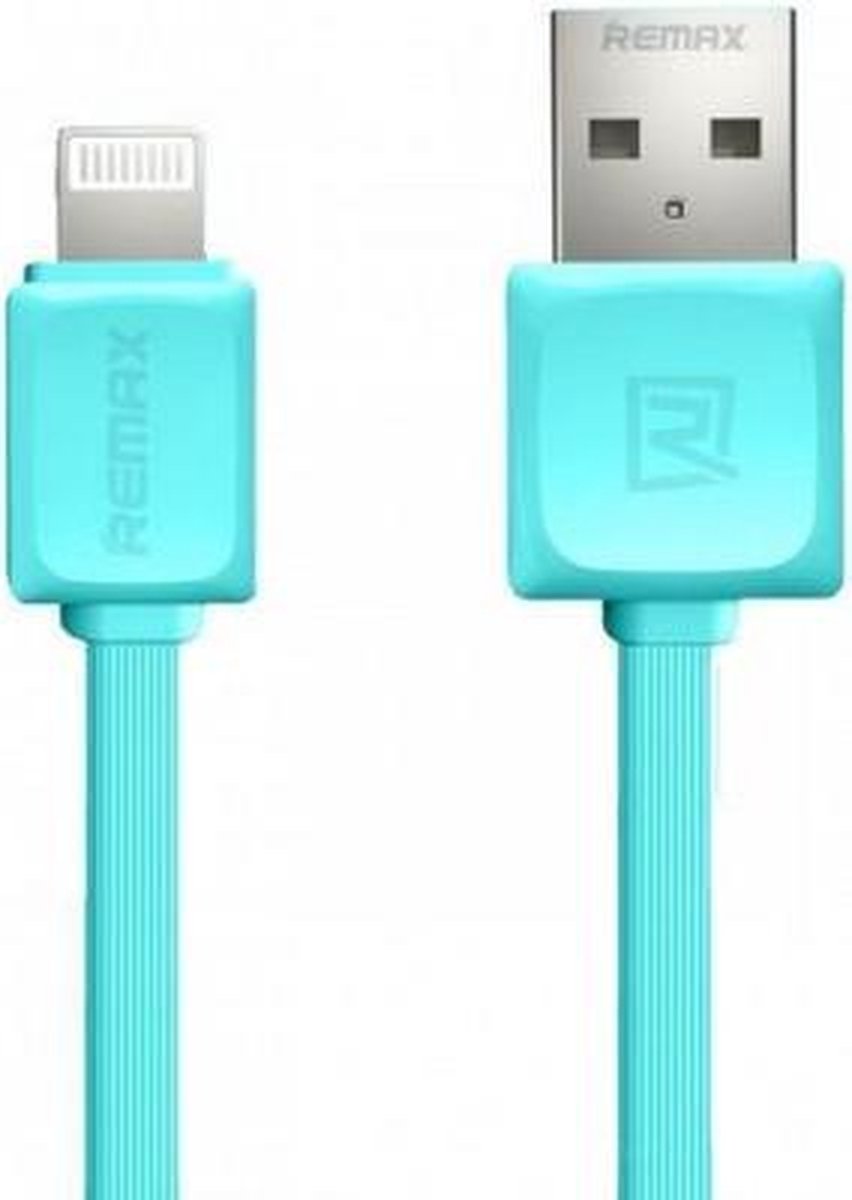 Remax FastCharge Standaard USB naar Lightning Kabel - Blauw (1m)