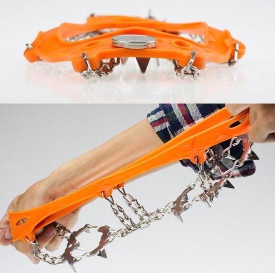 Crampons antidérapants recouverts de caoutchouc, pointes à neige légères et dura