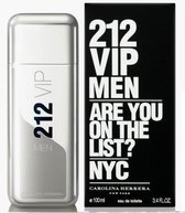 MULTI BUNDEL 2 stuks Carolina Herrera 212 Vip Men Eau De Toilette Spray 100ml