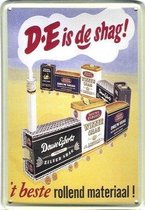 Douwe Egberts Shag reclame DE Best rollend materiaal reclamebord 10x15 cm