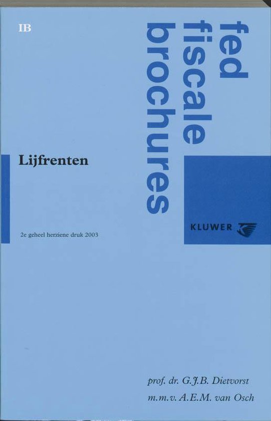 Lijfrenten - cover