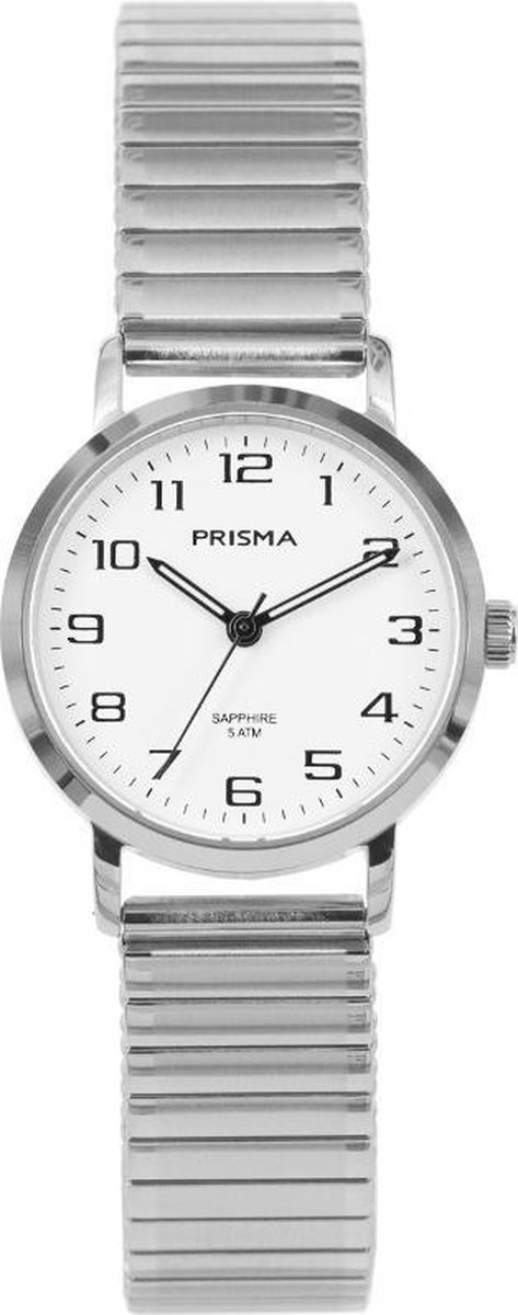 Prisma Stainless Steel Sapphire Dameshorloge P1756