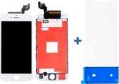 Compleet LCD Scherm voor de iPhone 6S incl. tempered glass screenprotector + plakstrip|Wit/White|AAA+ reparatie onderdeel