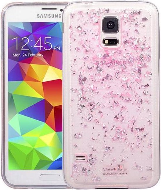 Alstublieft schakelaar Dwars zitten iParts4u Samsung Galaxy S5 Glitter Hoesje Snippers Roze | bol.com