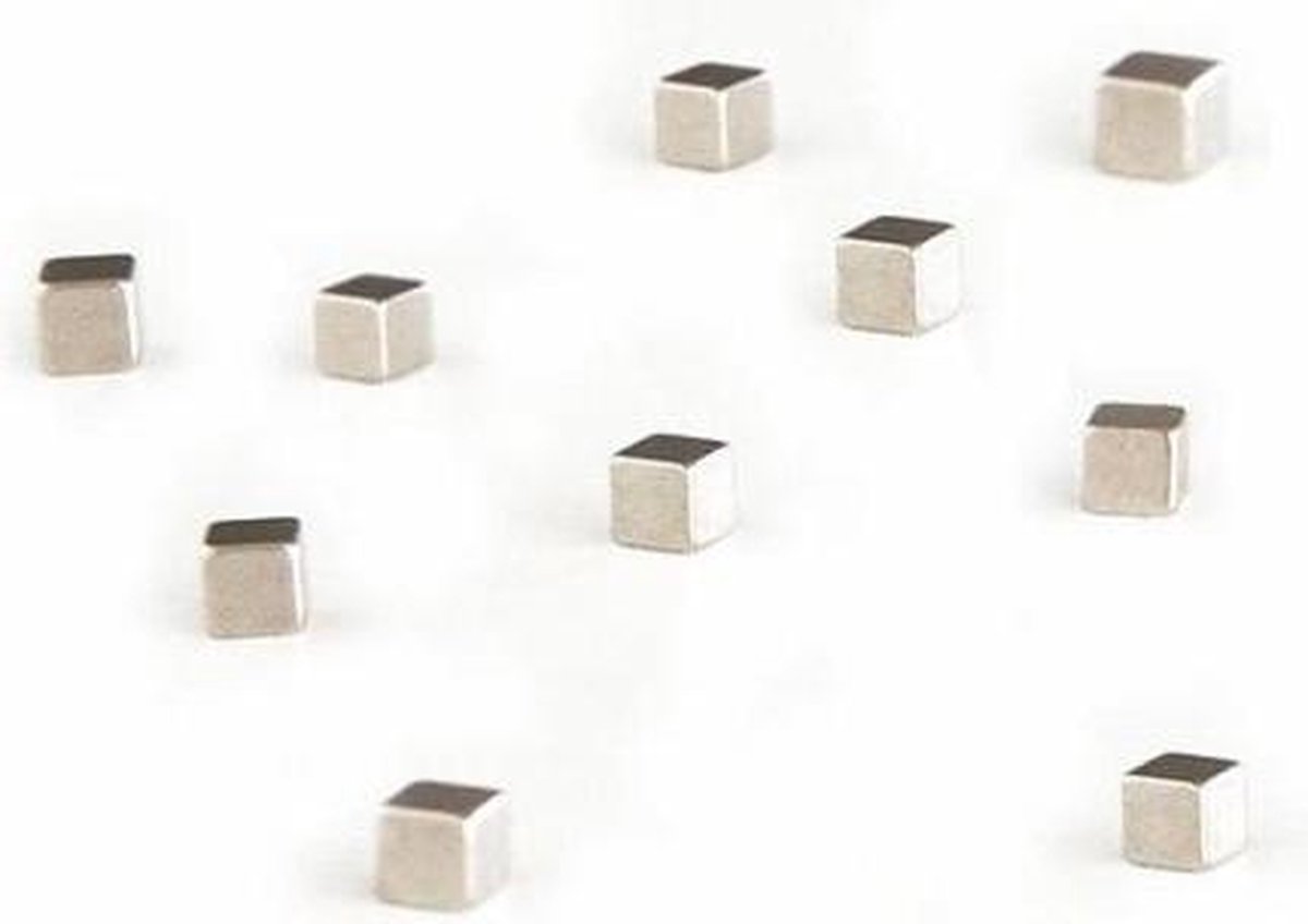 Trendform Magneten (set Van 10) - Kubiq Zilver