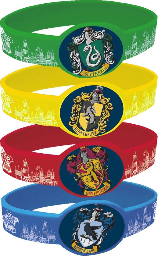 UNIQUE - 4 elastische Harry Potter armbanden - Accessoires > Sieraden