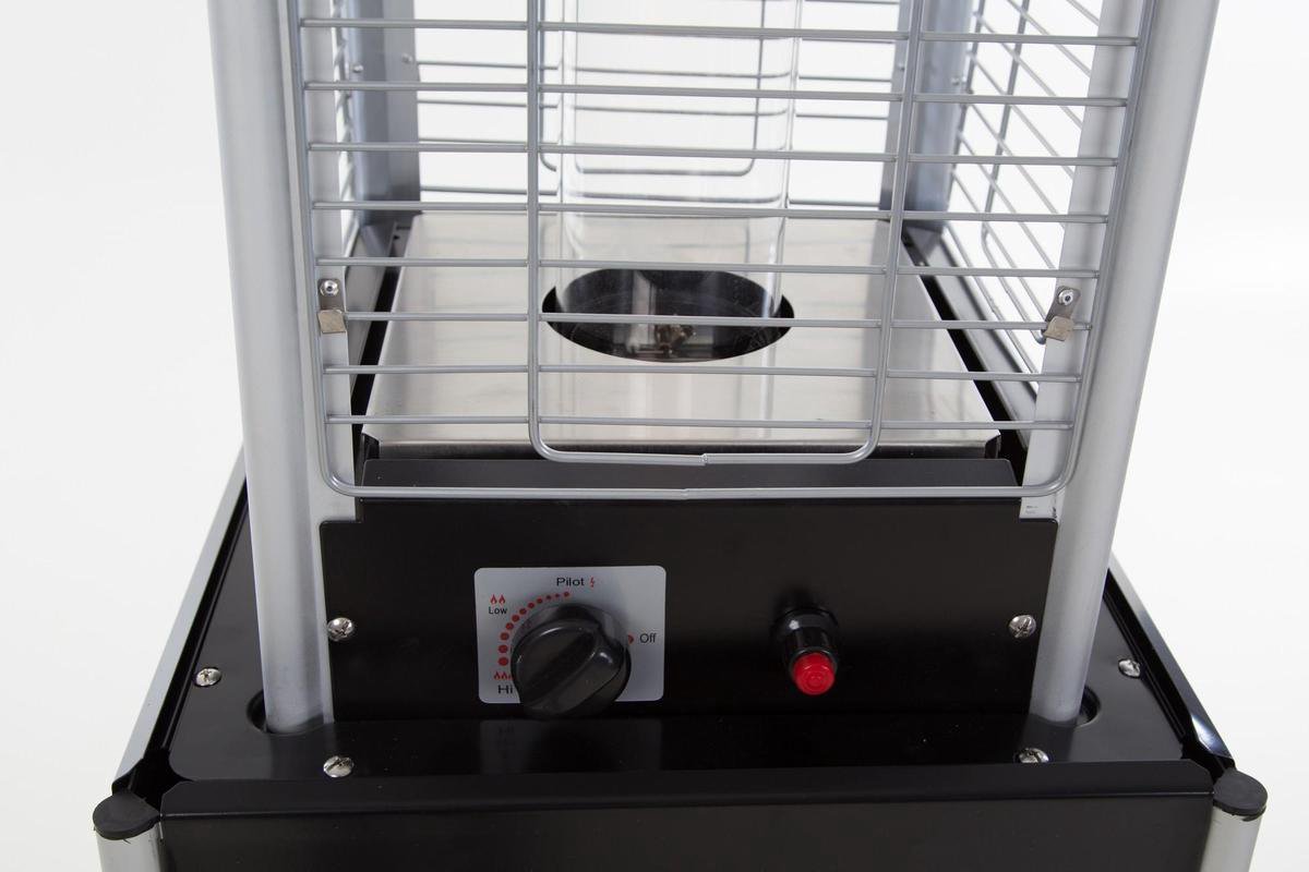 Sunred Gas flame torch 12000 W - Freestanding gas patio heater - Black
