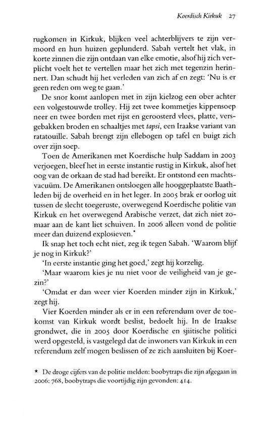 Een pagina uit het boek "Koerdisch Kirkuk".