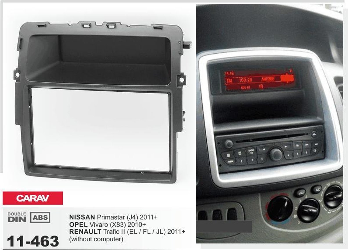 RENAULT Trafic II (EL / FL / JL) Navigation Android 8.1 - Autoradio tactile  7 