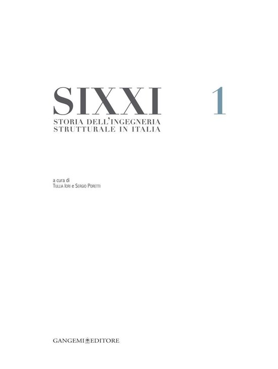 Storia dellingegneria strutturale in Italia - SIXXI 1 - cover