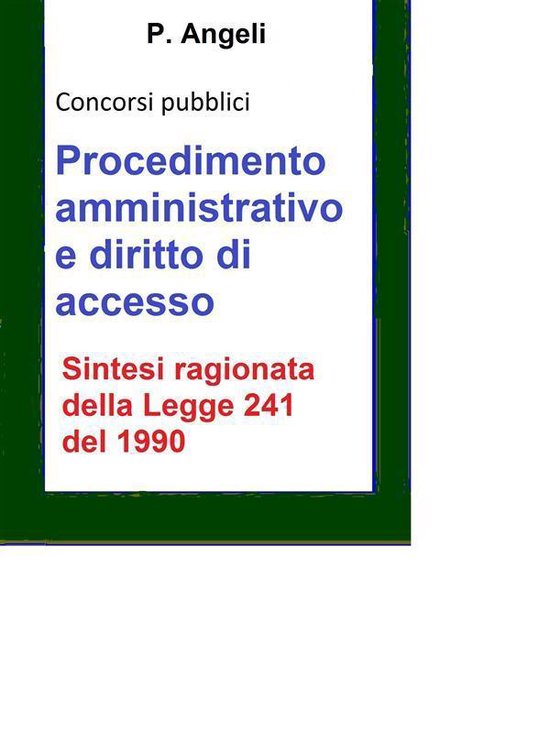 Procedimento amministrativo e diritto di accesso - cover