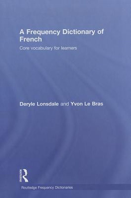 A Frequency Dictionary of French