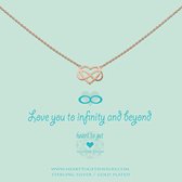 Heart to Get - Ketting met hanger - RoséGoud - Infinity