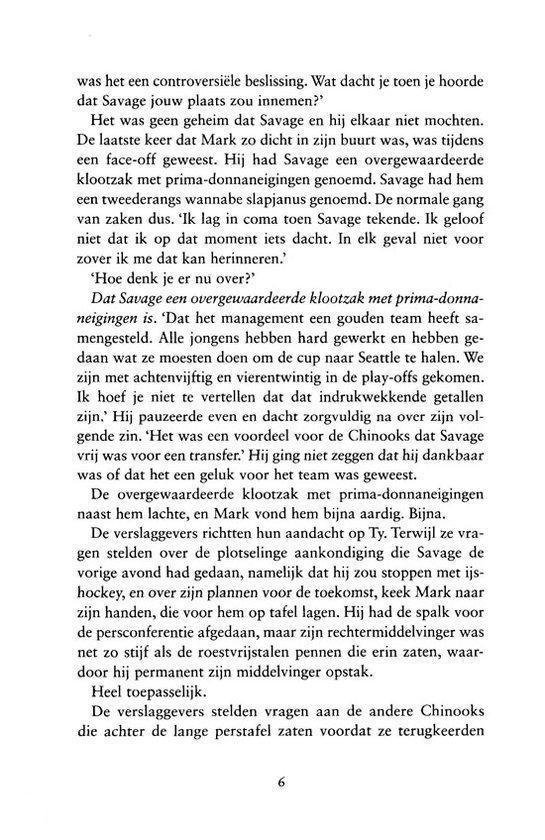 Pagina met tekst, Nederlandse roman.