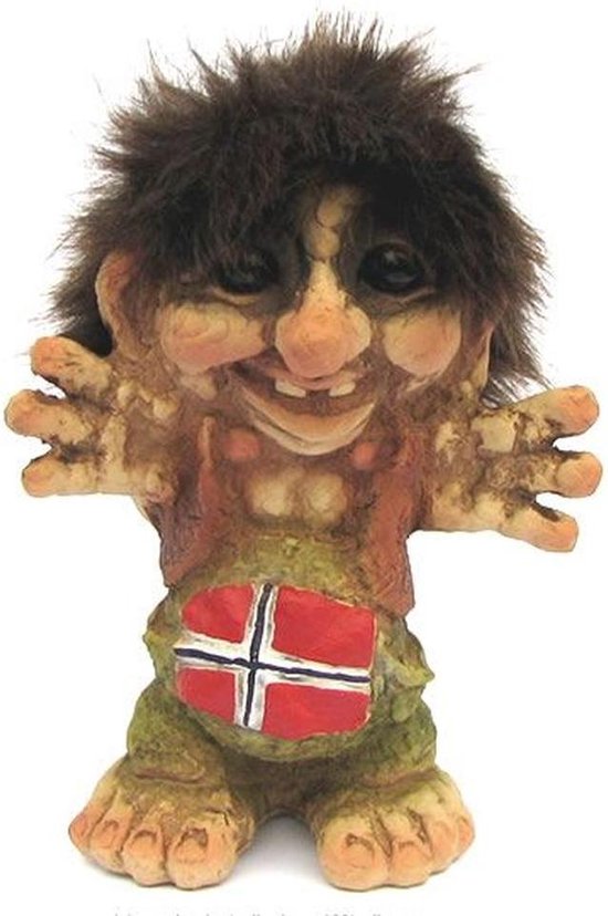 2 Trolls garçon fille Norvégiens Nyform vintage 15 cm Norvège - 115 et 118