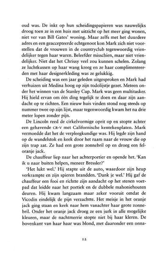 Pagina met tekst, Nederlandse roman.