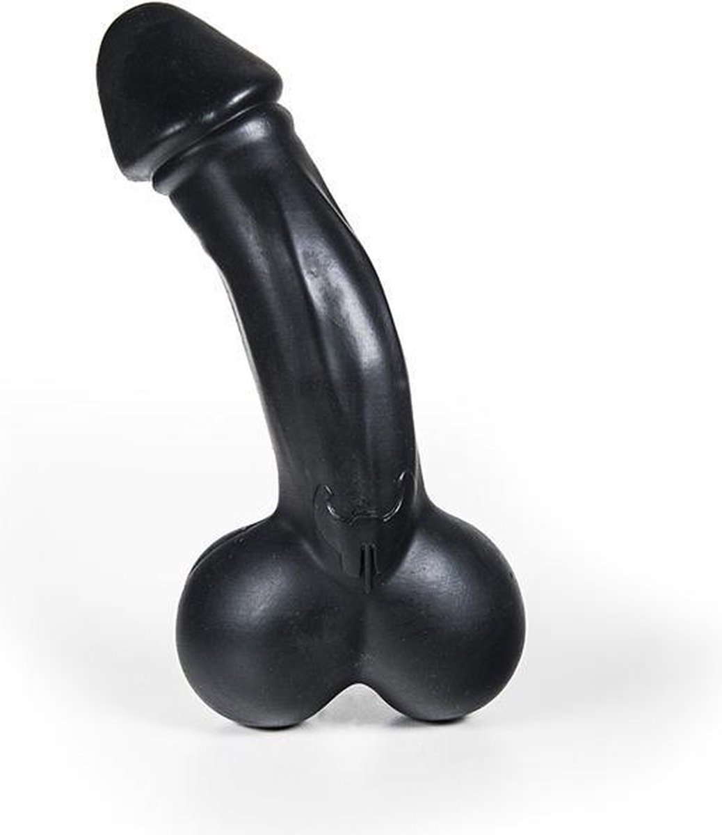 Goedkoopste Gebogen zwarte realistische dildo
