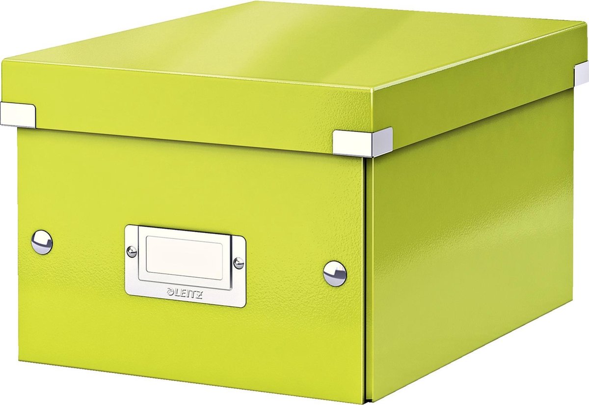 Leitz WOW Click & Store Kleine Opbergdoos met Deksel - 22 x 28.2 Cm (BxD) - voor A5 Formaten - Lichtgroen