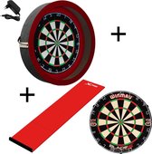 Dragon - Sorpresa PRO - Complete PRO - rood-rood - winmau blade 5 - xq-dartmat - dartbord verlichting