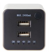 USB-LADER 2XUSB 2.4A +TIMER