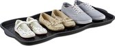 Relaxdays afdruipschaal voor natte schoenen groot - 75x38 cm - schoenenschaal met profiel