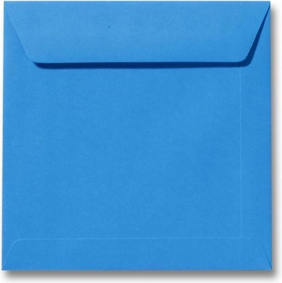 Envelop 22 x 22 Koningsblauw, 100 stuks
