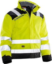 Jobman 1346 Hi-Vis Winter Jacket Star 65134607 - Geel/Zwart - XL