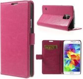 KDS Smooth Wallet case hoesje Samsung Galaxy S5 pink