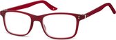 Montana Leesbril Mr72c Unisex Rechthoekig Rood Sterkte +3.00