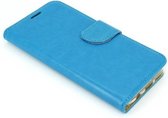 Xssive Hoesje voor Samsung Galaxy J2 2015 J200 - Book Case - geschikt voor pasjes - turquoise