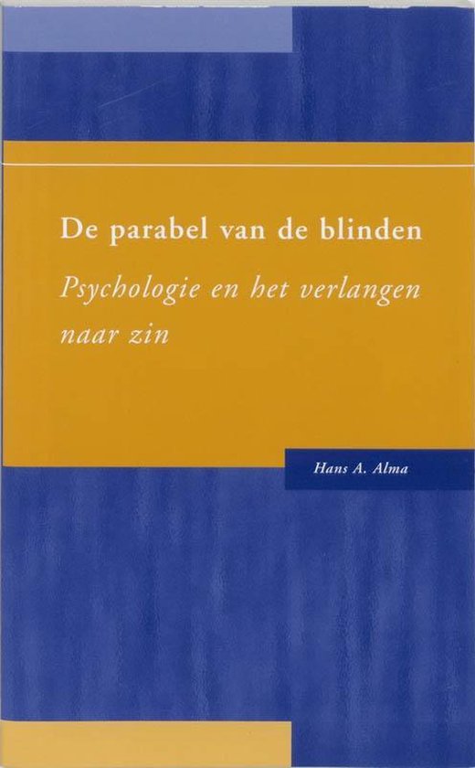 Cover van het boek 'De parabel van de blinden / druk 1' van H.A. Alma