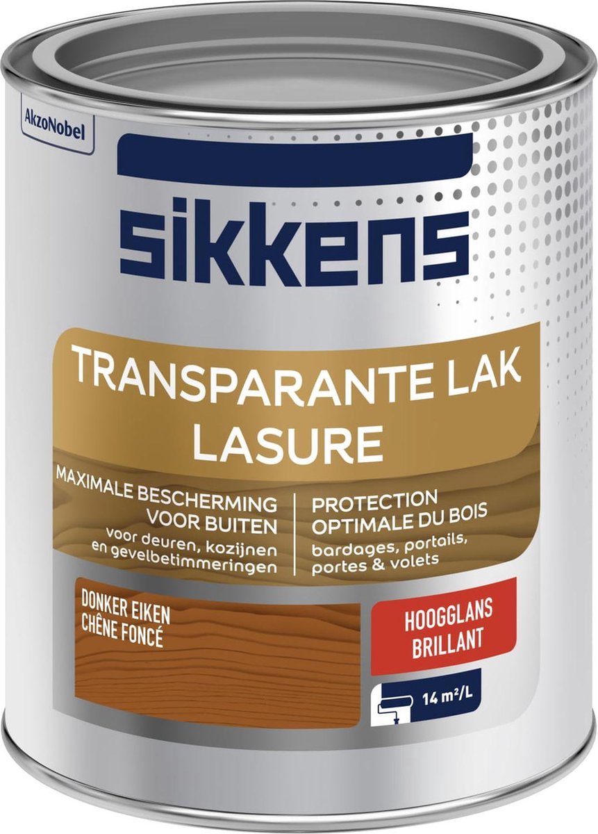 Sikkens - Sikkens Buitenlak - Hoogglans - Donker Eiken - 750 ml