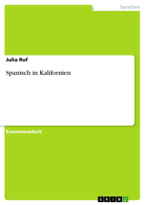 Spanisch in Kalifornien - cover