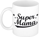 Super mama tekst cadeau mok / beker - Moederdag - 300 ml