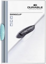 Durable klemmap Swingclip transparant lichtblauw