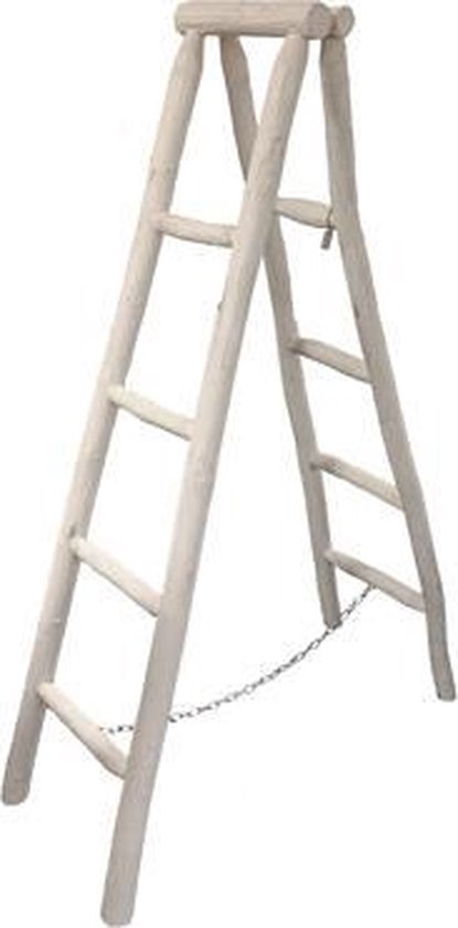 Geboorteplaats landen kan niet zien Decoratie ladder dubbel 150cm wit | bol.com