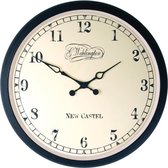 NeXtime Aaltje - Klok - Rond - Metaal - Ø25 cm - Zwart
