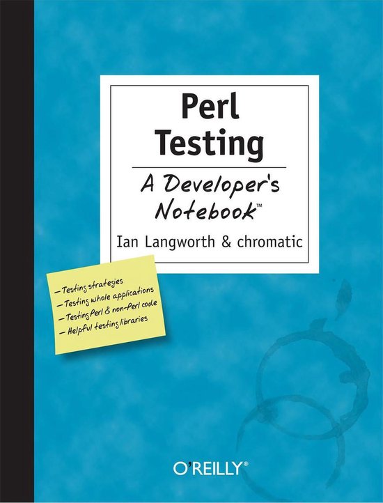 Perl Testing: A Developer's Notebook - cover