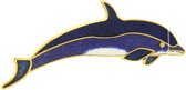 Behave Broche dolfijn blauw emaille